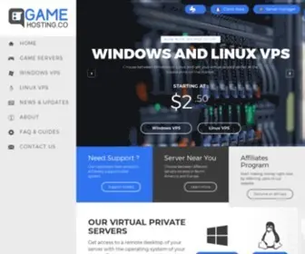 Gamehosting.co(Game Server Hosting And Gaming VPS) Screenshot