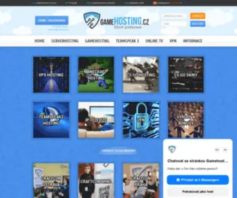 Gamehosting.cz(Minecraft server hosting) Screenshot