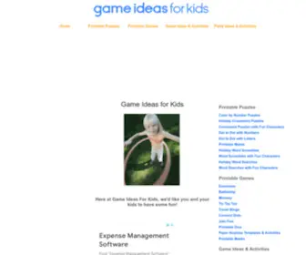 Gameideasforkids.com(Game Ideas For Kids) Screenshot