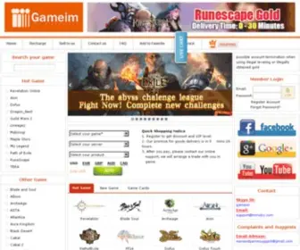 Gameim.com(Gameim provides players' needs. For examples) Screenshot