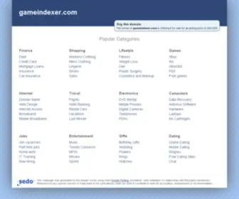 Gameindexer.com(昌都悦睹网络技术有限公司) Screenshot