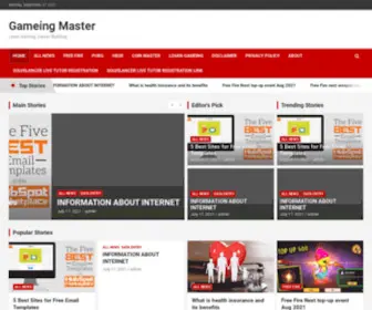 Gameingmaster.com(Gameing Master) Screenshot