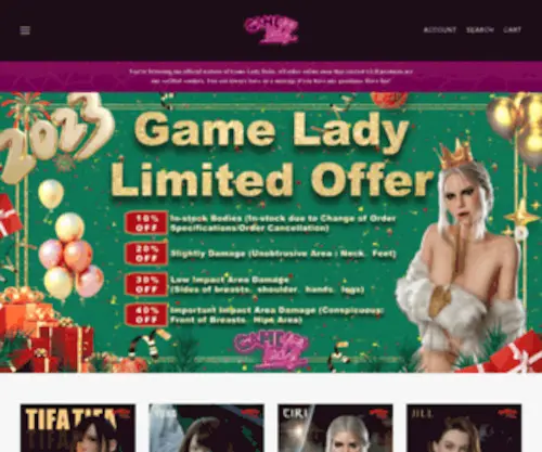 Gamelady.net(Flash) Screenshot