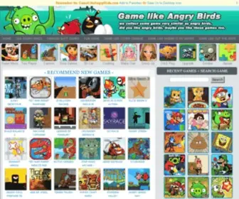 Gamelikeangrybirds.com(Game Like Angry Birds) Screenshot