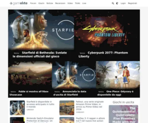 Gamelite.net(Videogiochi per console e PC) Screenshot