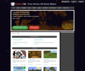 Gamemaker3D.com(Free Online 3D Game Maker) Screenshot