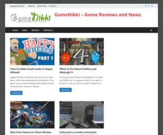 Gamenikki.com(Game Reviews and News) Screenshot