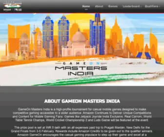 Gameon-Masters.com(GameOn Masters India) Screenshot