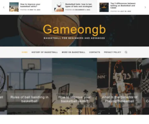 Gameongb.com(Great Britain Basketball) Screenshot