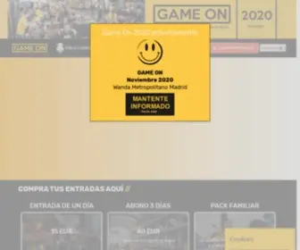 Gameonmadrid.com(GAME ON) Screenshot