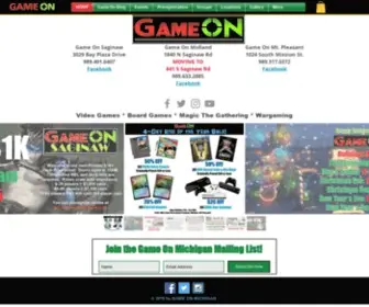 Gameonmichigan.com(Online Store) Screenshot