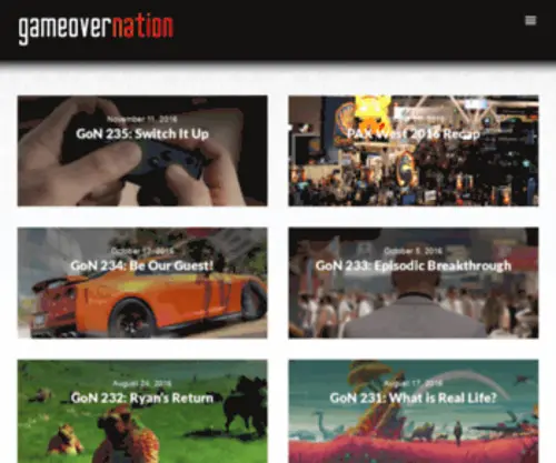 Gameovernation.com(Game Over Nation) Screenshot