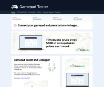 Gamepad-Tester.com(Hardware Tester) Screenshot