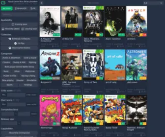 Gamepassport.net(Xbox Game Pass library browser) Screenshot