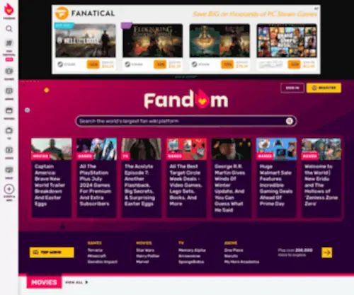 Gamepedia.com(Fandom) Screenshot