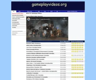 Gameplayvideos.org(Neue Gameplay Videos) Screenshot