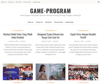 Gameprogrammer.org(Game Program Merupakan Berupa Informasi Tentang Olahraga) Screenshot