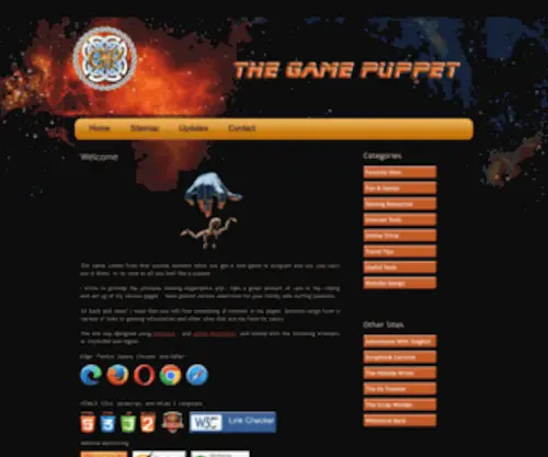 Gamepuppet.com(The Game Puppet) Screenshot