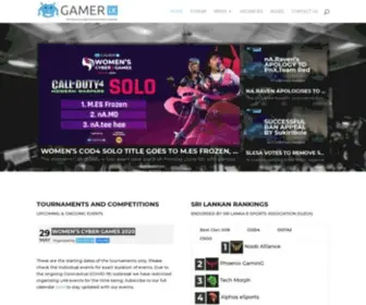 Gamer.lk(Your home for eSports and Digital Entertainment) Screenshot