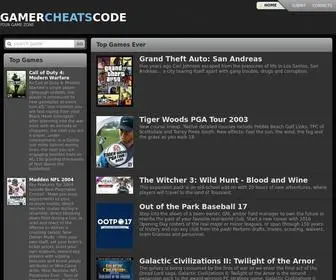 Gamercheatscode.com(Games) Screenshot