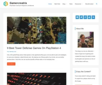 Gamercreatrix.com(PlayStation Gaming for Beginners and Beyond) Screenshot