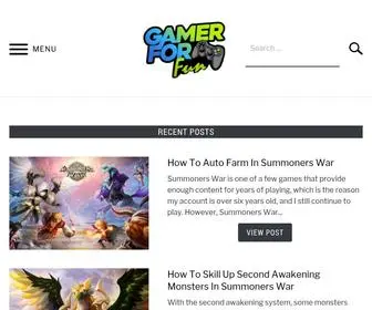 Gamerforfun.com(Home) Screenshot