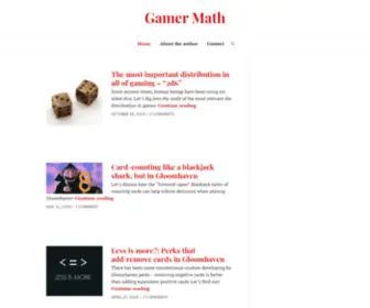 Gamermath.com(It's dangerous to go alone) Screenshot