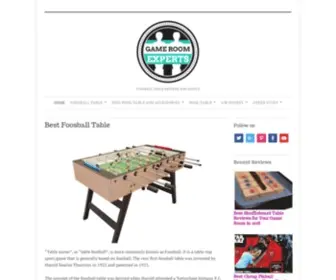 Gameroomexperts.com(Best Foosball Table) Screenshot