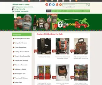 Gameroomshow.com(Antiques, Slot Machines, Collectibles) Screenshot