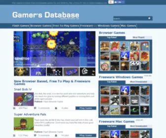 Gamersdatabase.com(This domain) Screenshot
