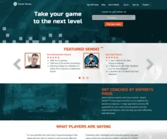 Gamersensei.com(Esports Coaching and Lessons with Pro Gamers) Screenshot