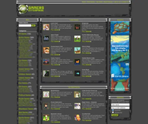 Gamersenterprise.com(Free Online Arcade Games) Screenshot