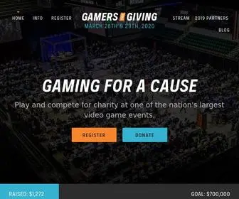 Gamersforgiving.org(Gamers For Giving Charity Gaming Event) Screenshot