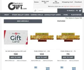 Gamersgift.com(Gamersgift) Screenshot