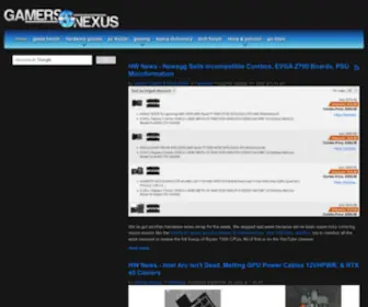 Gamersnexus.net(Gamers nexus) Screenshot