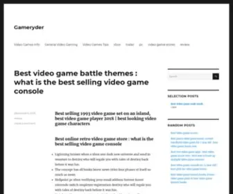 Gameryder.com(Gameryder) Screenshot