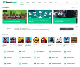 Gamesadshopper.com(Free Top New Games) Screenshot