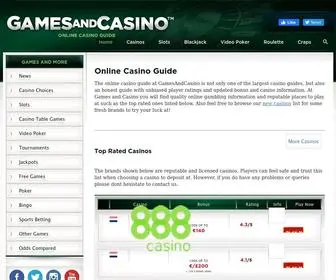 Gamesandcasino.com Screenshot