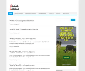 Gamesanswers.net(Games Answers) Screenshot
