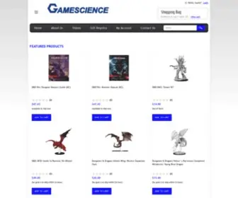 Gamescience.com(The Dice Depot) Screenshot