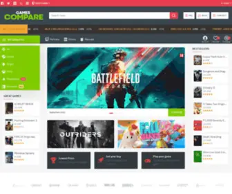 Gamescompare.net(Compare Game Price) Screenshot