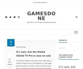 Gamesdone.com(Blog) Screenshot