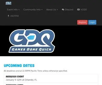 Gamesdonequick.com(Games Done Quick) Screenshot