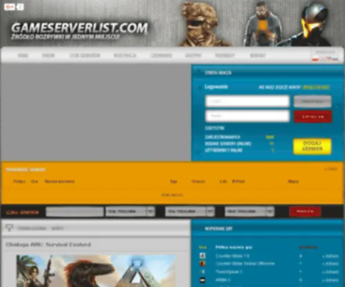 Gameserverlist.com(Gameserverlist) Screenshot