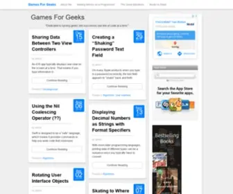 Gamesforgeeks.com(Playful Learning Made Easy) Screenshot