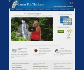 Gamesforthinkers.org(Games For Thinkers) Screenshot