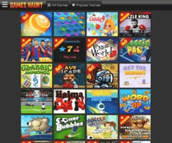 Gameshaunt.com(Play free online games at GamesHaunt) Screenshot