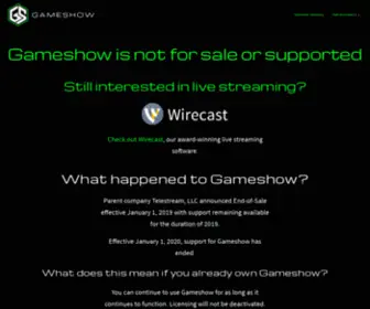 Gameshow.net(Telestream’s Gameshow®) Screenshot