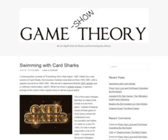 Gameshowtheory.com(Game Show Theory) Screenshot