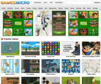 Gamesmicro.com(Free Online Games) Screenshot